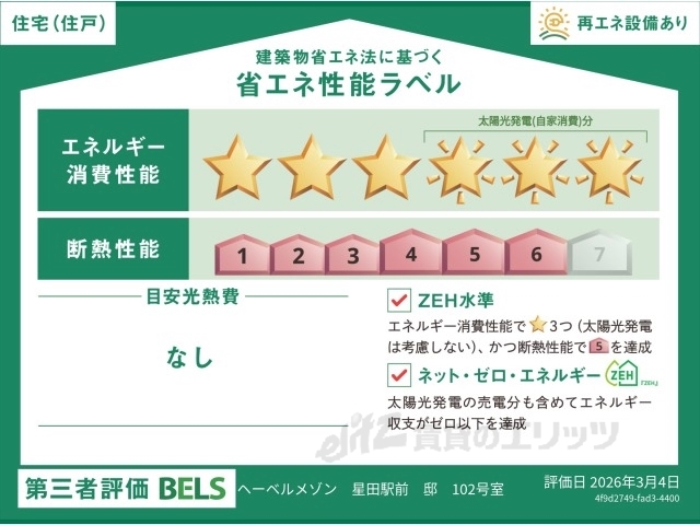省エネ性能ラベル　省エネ性能ラベル