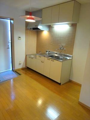 キッチン　シンプルで使い勝手が良いです（別の部屋の写真です）