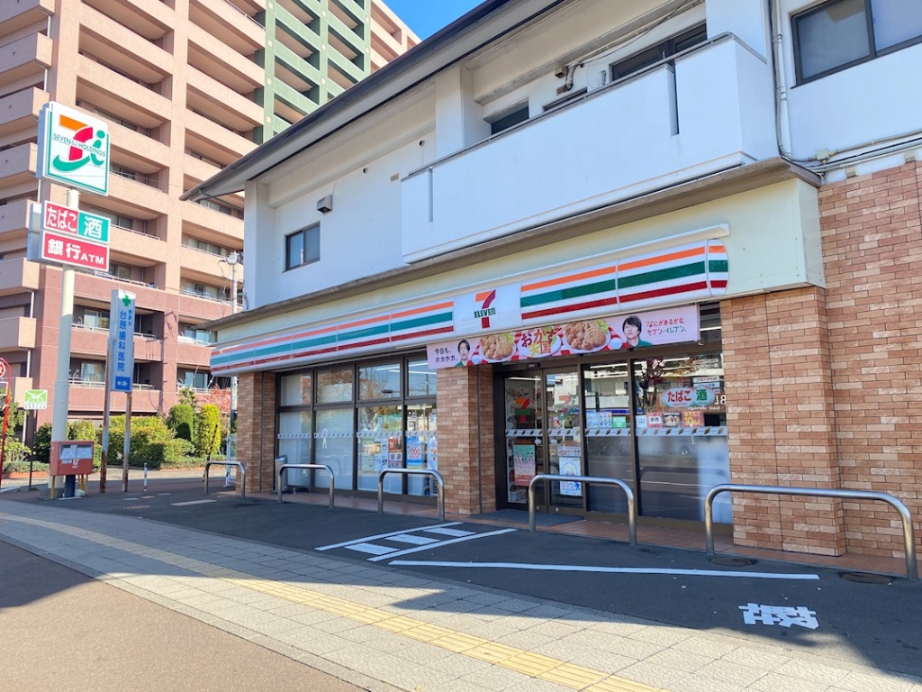 コンビニ　セブンイレブン 仙台台原駅前店（コンビニ）まで843m