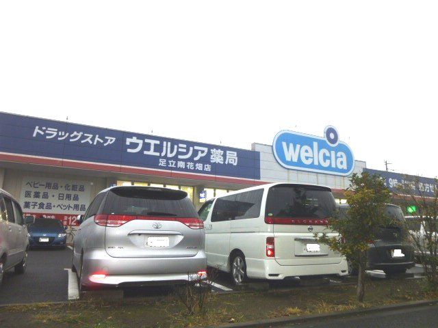 ドラックストア　ウエルシア薬局足立南花畑店（ドラッグストア）まで918m
