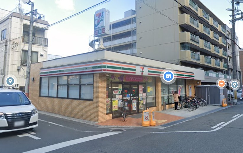 コンビニ　セブンイレブン 東大阪長栄寺店（コンビニ）まで162m