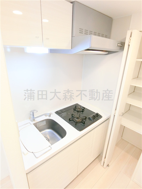 キッチン　2口ガスシステムキッチン