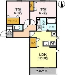 ＪＲ山陽本線 大久保駅 徒歩28分 3階建 築12年の間取り写真