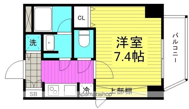 地下鉄谷町線 南森町駅 徒歩6分 10階建 築14年の間取り写真