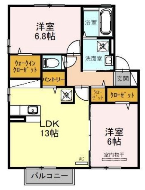 ＪＲ宇都宮線 東大宮駅 徒歩26分 2階建 築17年の間取り写真