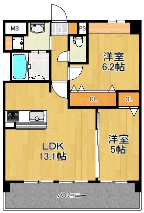 グリーンライン 日吉本町駅 徒歩1分 3階建 築10年の間取り写真