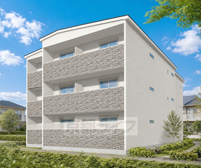 建物外観　予想図、パース。完成予想図。