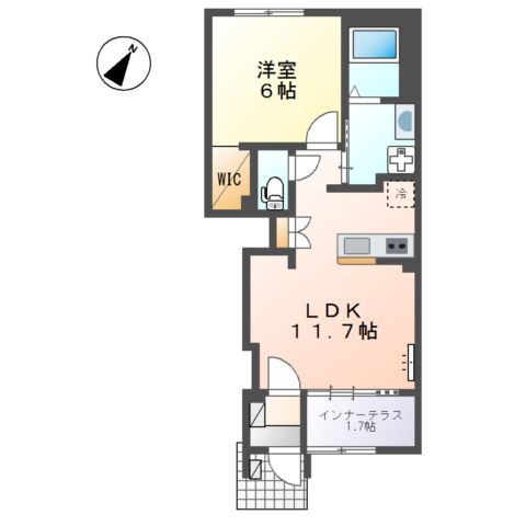 開成町古田島新築アパート工事の間取り写真