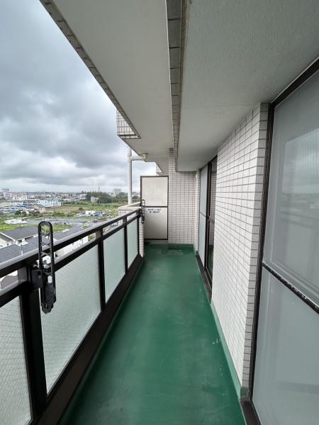 バルコニー　日当たりいいです！