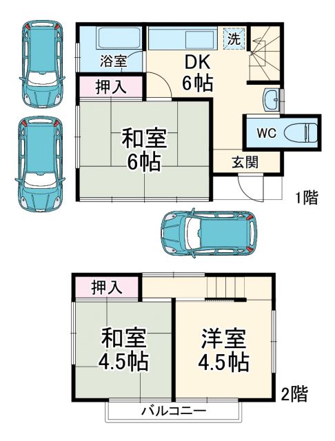 船橋市松が丘3丁目戸建の間取り写真