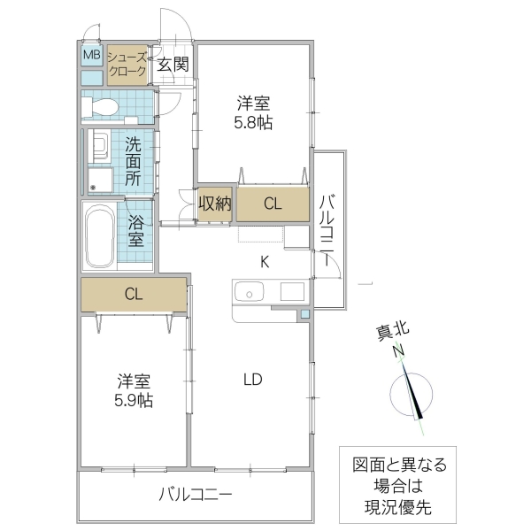 SYマンションの間取り写真