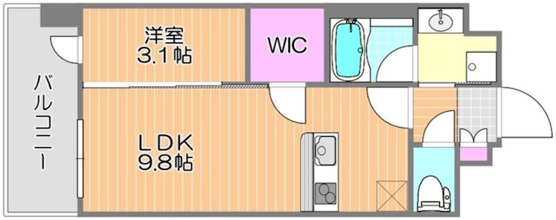 ＪＲ鹿児島本線 竹下駅 徒歩12分 13階建 築4年の間取り写真