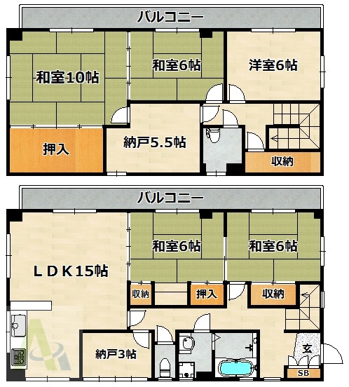 上池田1丁目マンションの間取り写真