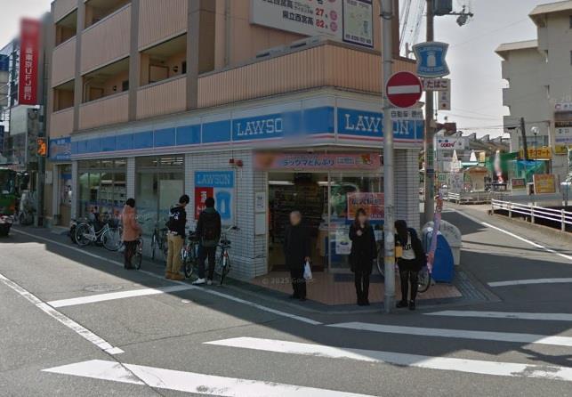 コンビニ　ローソン門戸厄神駅前店（コンビニ）まで727m