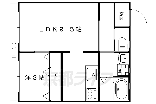 ハイツ福田の間取り写真