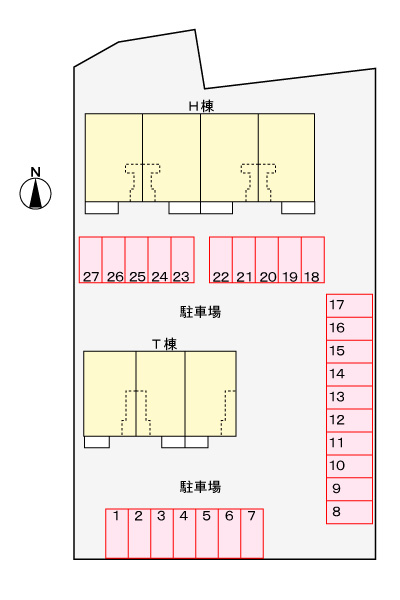 駐車場　駐車場配置図