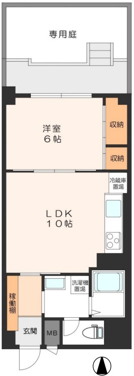 天王寺東ハイツの間取り写真
