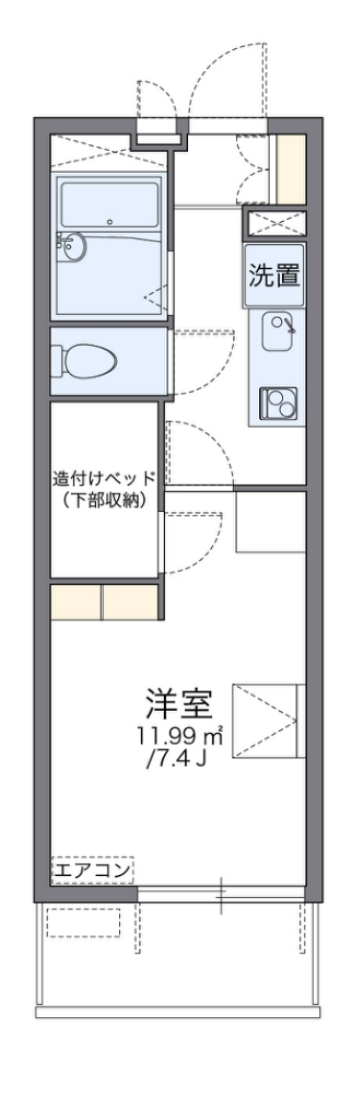 レオパレスエルヴェールサンクの間取り写真