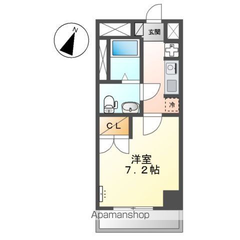 ＪＲ京浜東北線 川崎駅 徒歩10分 7階建 築21年の間取り写真