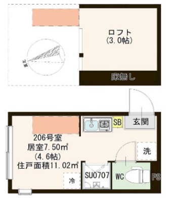 クリエイティブテラス東葛西の間取り写真