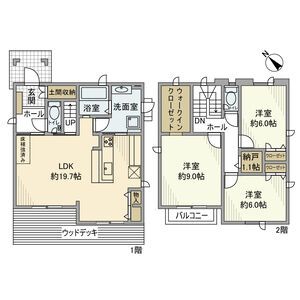 南玉垣町戸建の間取り写真