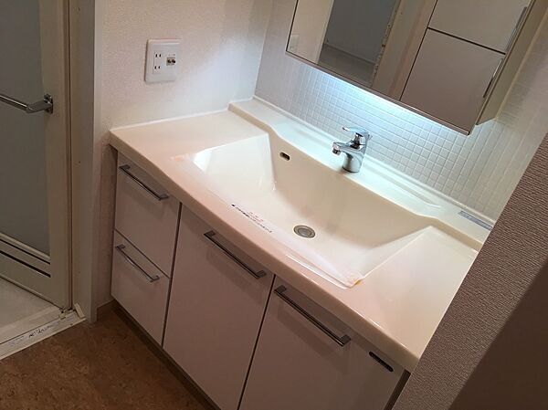 洗面設備　別タイプ部屋　参考写真です