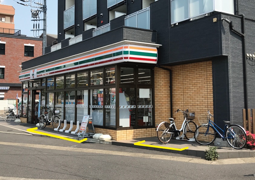 コンビニ　セブンイレブン川崎下新城2丁目店（コンビニ）まで80m