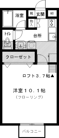 シティ国見IIの間取り