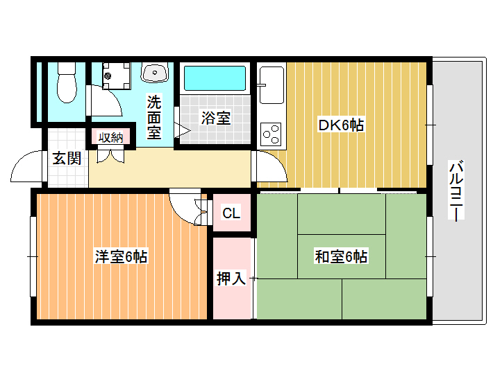 オーク国分の間取り