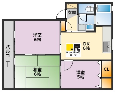 【ディアスサカエの間取り】