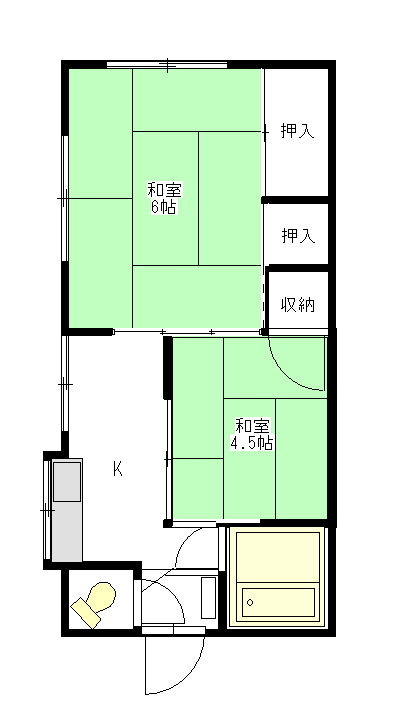 コーポ横松の間取り