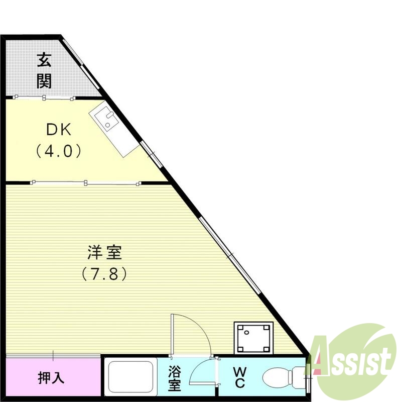 佐本ハイツの間取り