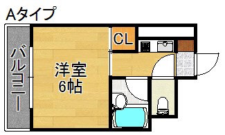 大阪市住吉区遠里小野のマンションの間取り