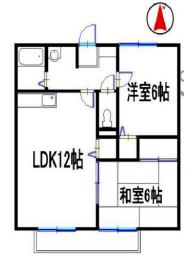 たつの市龍野町中村のアパートの間取り