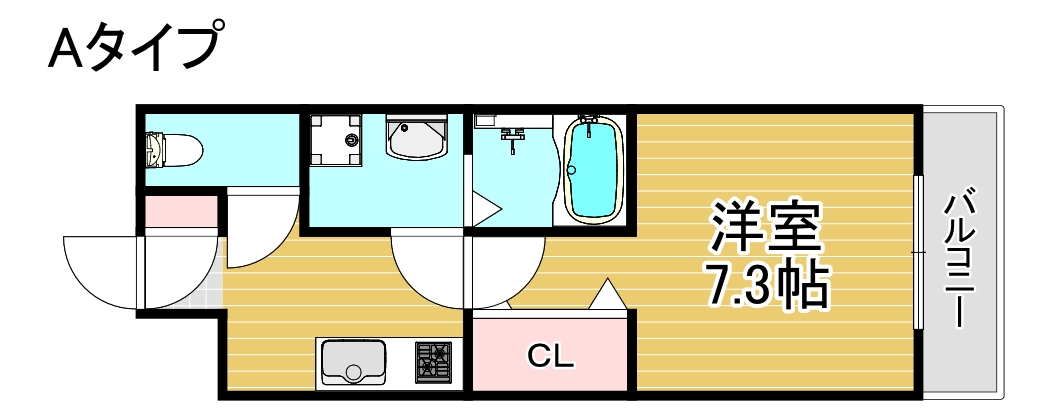 アッシュメゾン北加賀屋の間取り