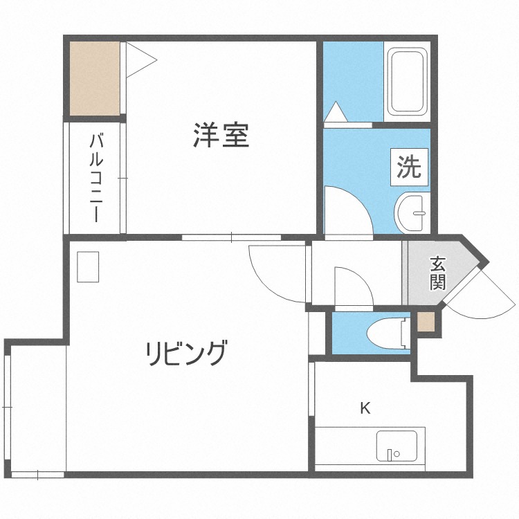 ベルファーレ発寒の間取り