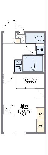 レオパレスソフィア芝園の間取り