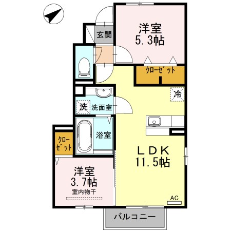 リバーサイドすみのえの間取り