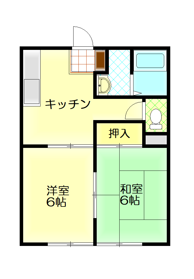 協栄ハイツの間取り