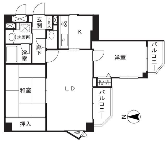 クリオ川崎弐番館の間取り