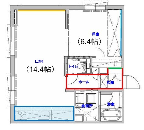 シャーメゾン　ヴィア　ソーレの間取り