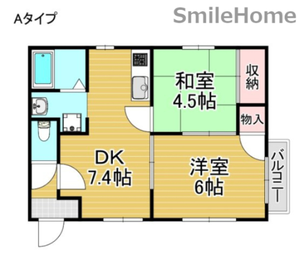 クローバーハイツの間取り