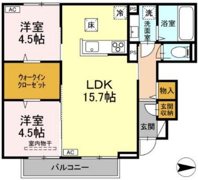 グランフェリシアI（アイ）の間取り