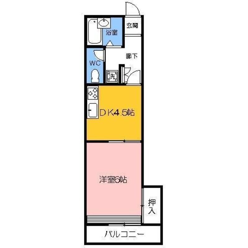 高松市亀田町のマンションの間取り