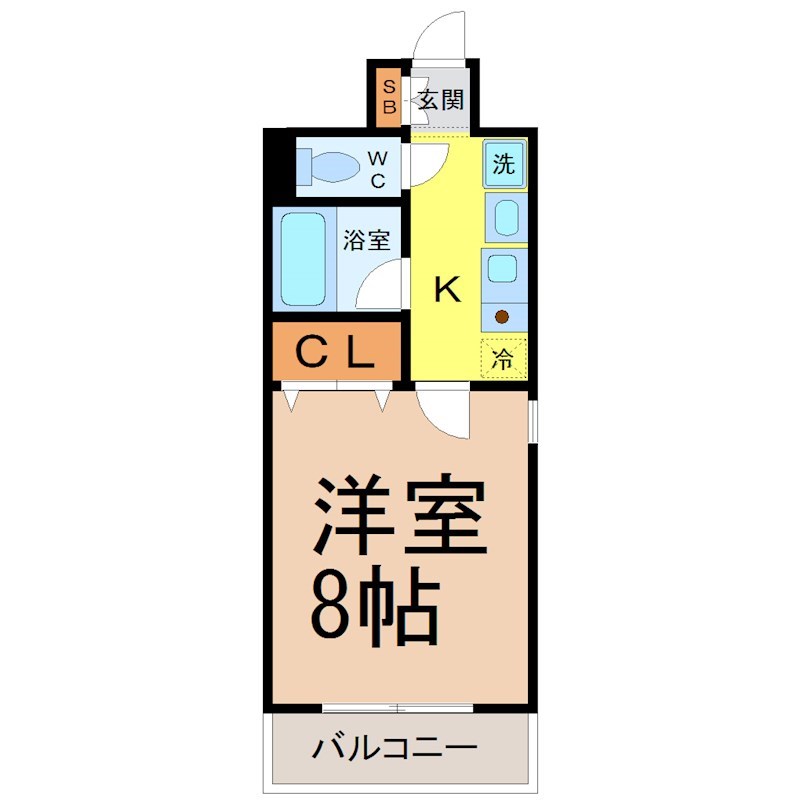 名古屋市昭和区菊園町のマンションの間取り