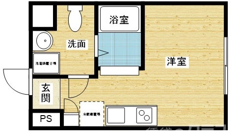 大阪市東淀川区東中島のマンションの間取り