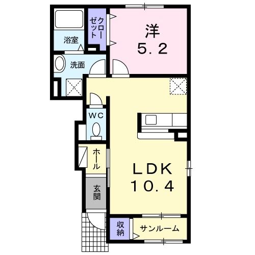 ラングレー飛鳥IIの間取り