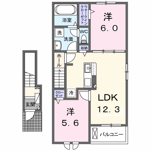 クラール野市Cの間取り