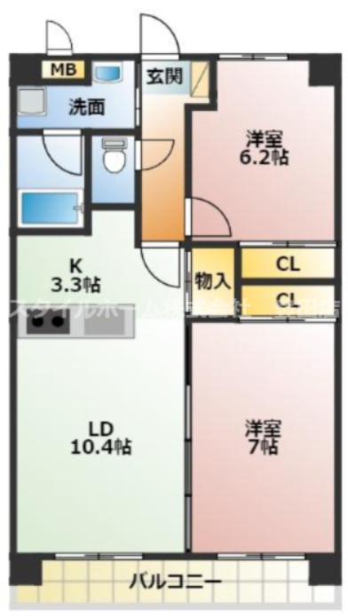 レーヴシェソワの間取り