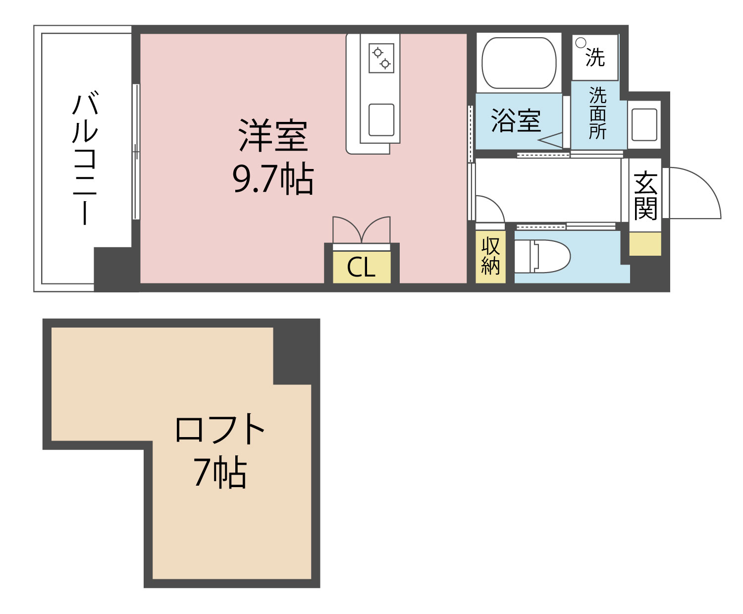 S-FORT大分駅前の間取り